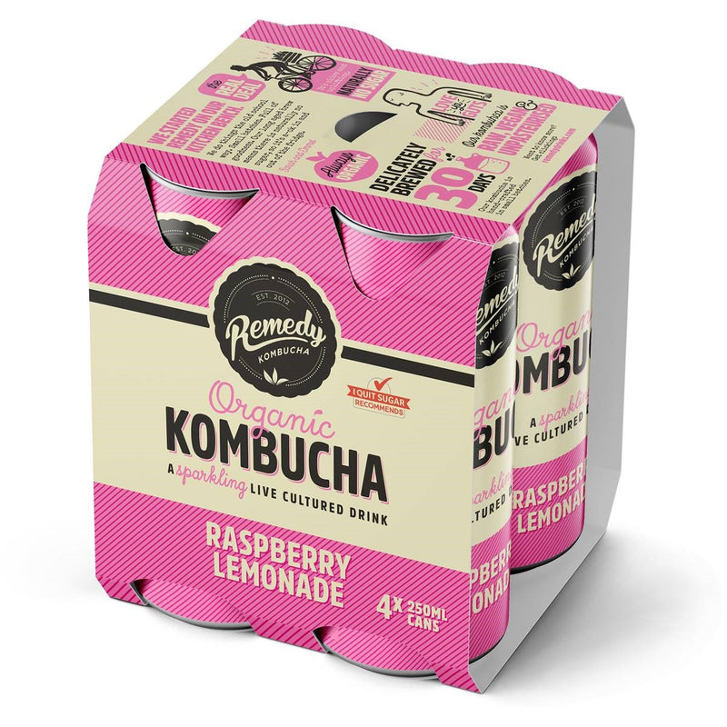 Thùng 24 Lon Trà Remedy Kombucha 250ml/Lon