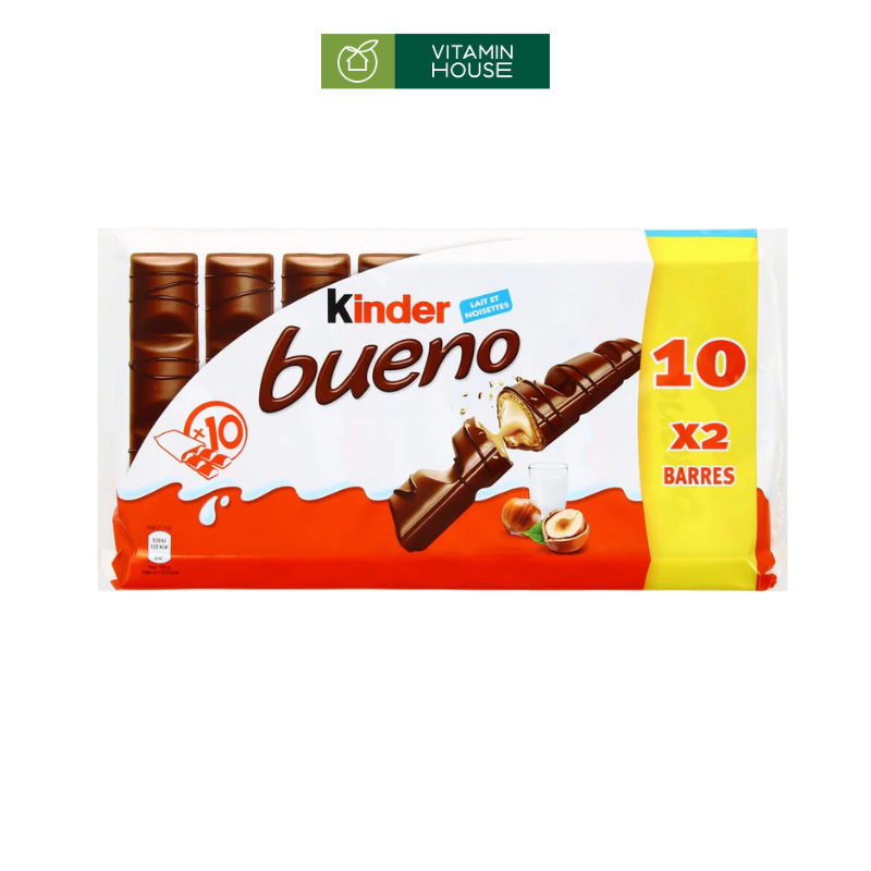 Bánh Phũ Chocolate Kinder Bueno Pháp Hộp 10x43g