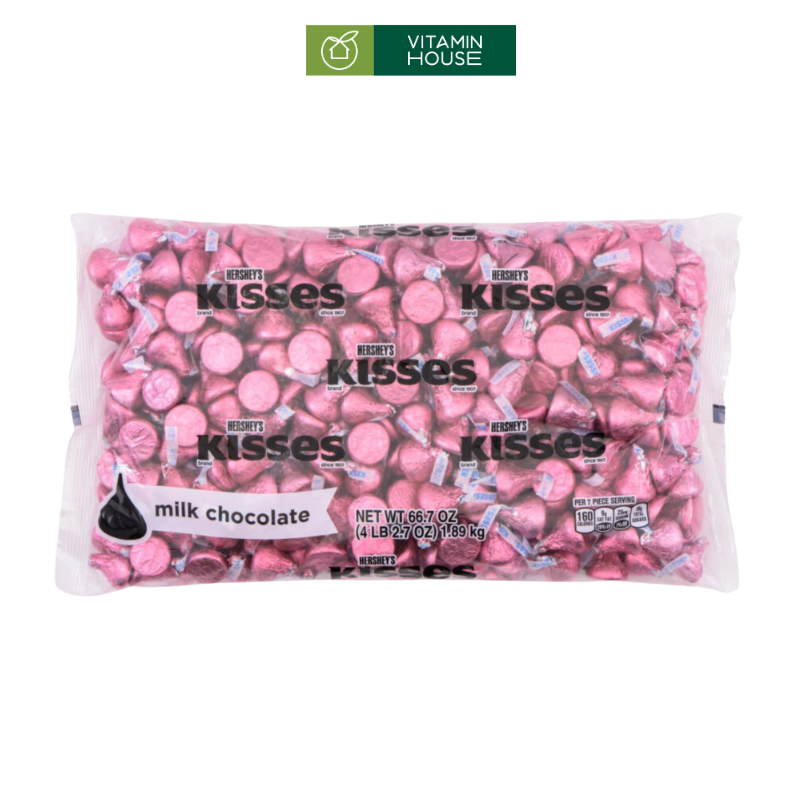 Socola Sữa Kisses Viên Hồng Mỹ 1.89kg