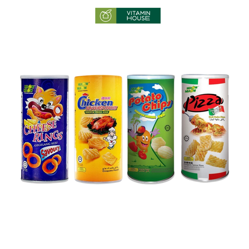 Hộp Snack Miaow Miaow Malaysia 100g (Nhiều Vị)