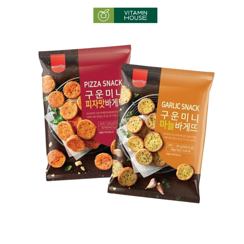 Snack Bánh Mỳ Nướng Samlip HQ Gói 120g