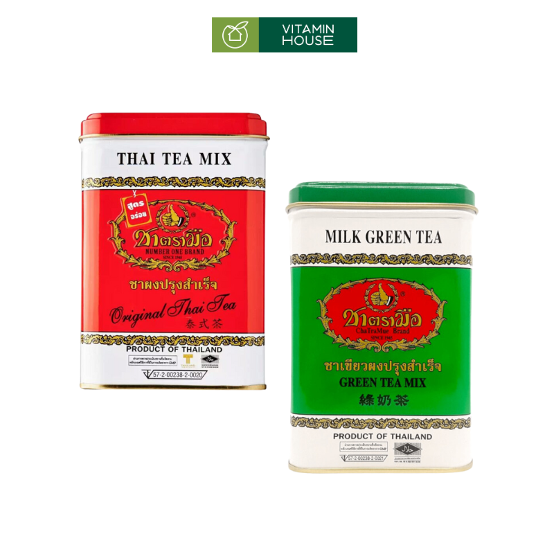 Thái Tea Mix Hộp Thiếc Kiểu Thái (Thái Xanh- Thái Đỏ)