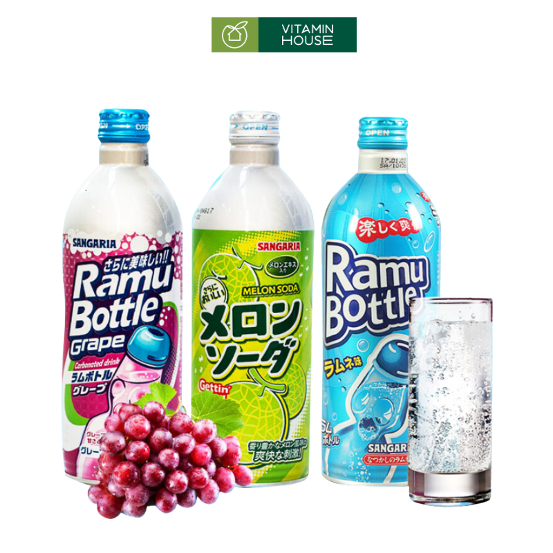 Soda Sangaria Nhật Chai 500ml Vị Ngon Sảng Khoái Từ Xứ Phù Tang