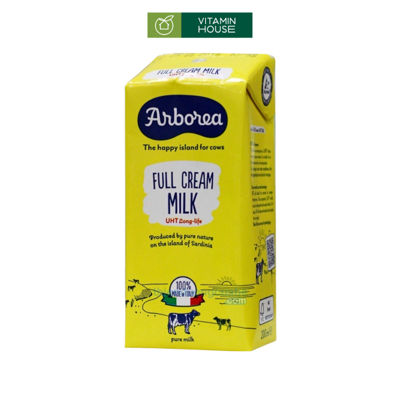 Sữa Tiệt Trùng Arborea Nguyên Kem 200ml