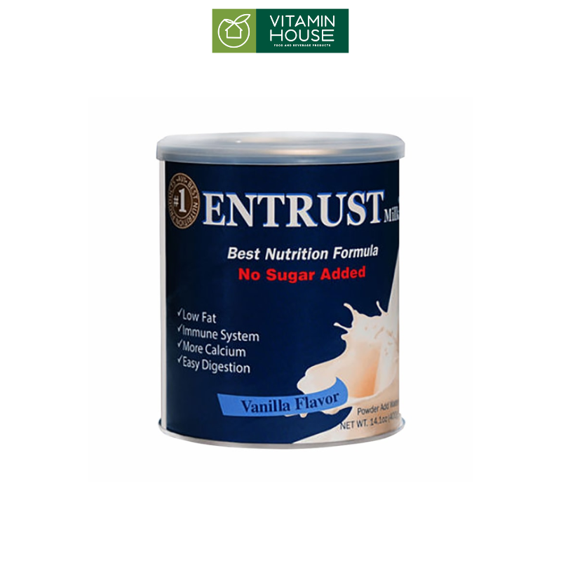 Sữa Bột Không Đường Entrust Mỹ Hộp 400g