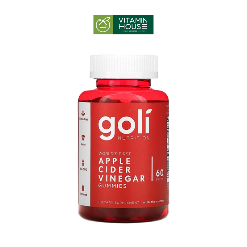 Kẹo Dẻo Apple Cider Goli Mỹ Hộp 60 Viên