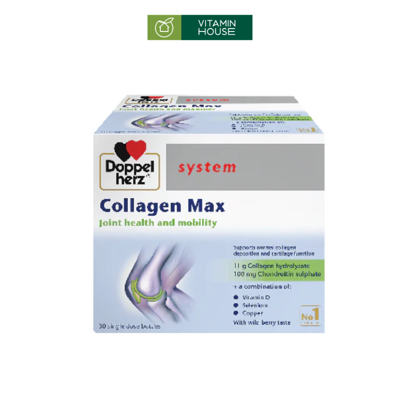 Nước Hỗ Trợ Sụn Khớp Collagen Max Doppelherz  Hộp 30 Ống