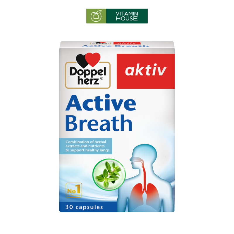 Viên Uống Hỗ Trợ Phổi Active Breath Hộp 30 Viên