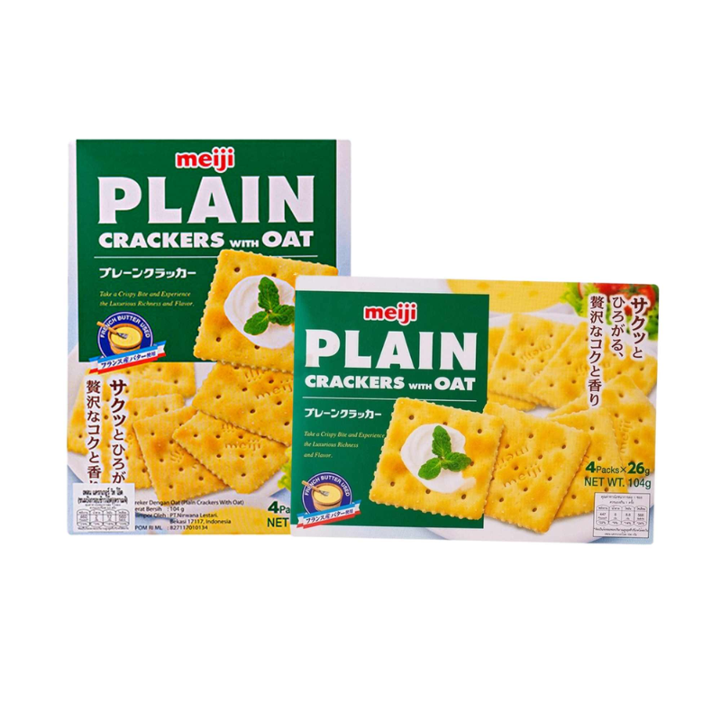 Bánh Quy Lạt Plain Crackers Meiji Nhật