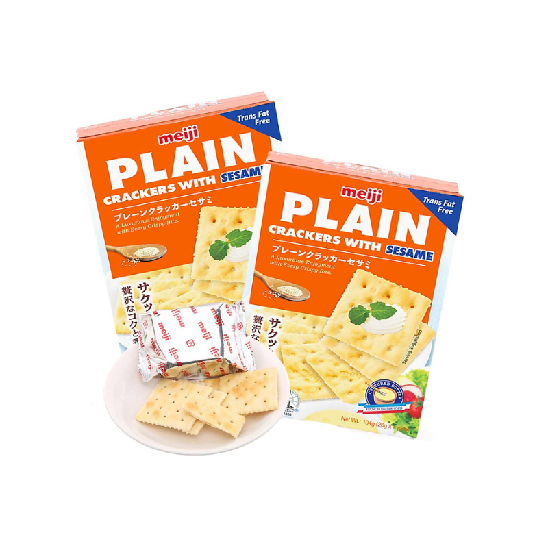 Bánh Quy Lạt Plain Crackers Meiji Nhật