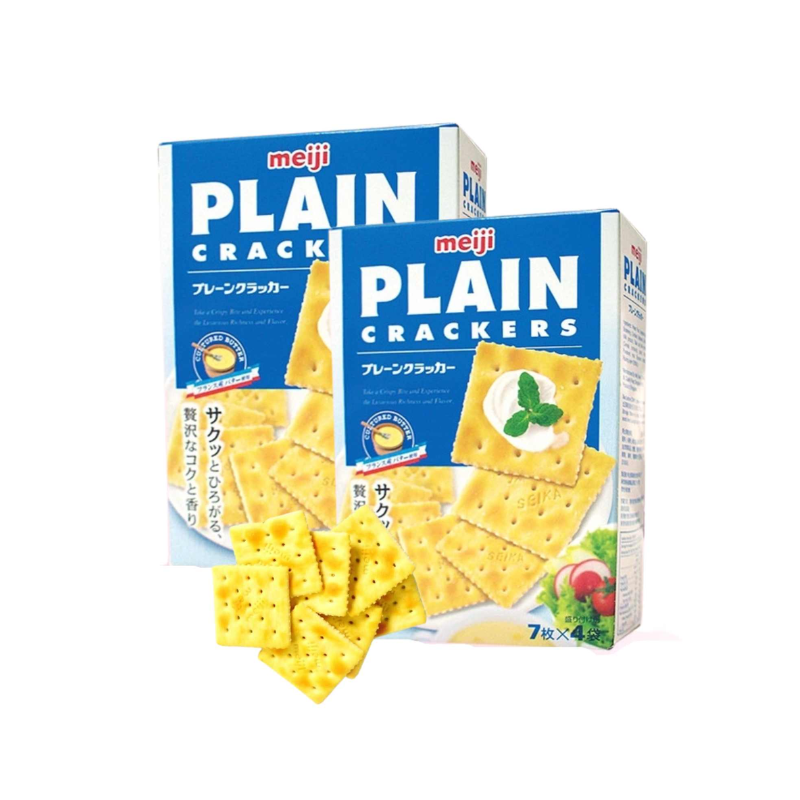 Bánh Quy Lạt Plain Crackers Meiji Nhật