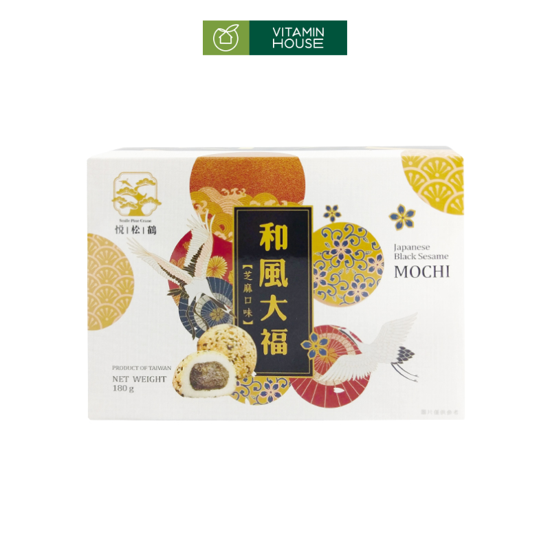 Hộp Bánh Mochi Đài Loan 180g Hương Vị Tự Nhiên Từ Đậu  Đỏ Mè Đen