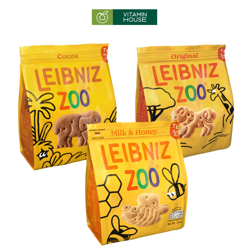 Bánh Quy Leibniz Zoo Gói 100g Thú Vị Giòn Tan Từ Đức