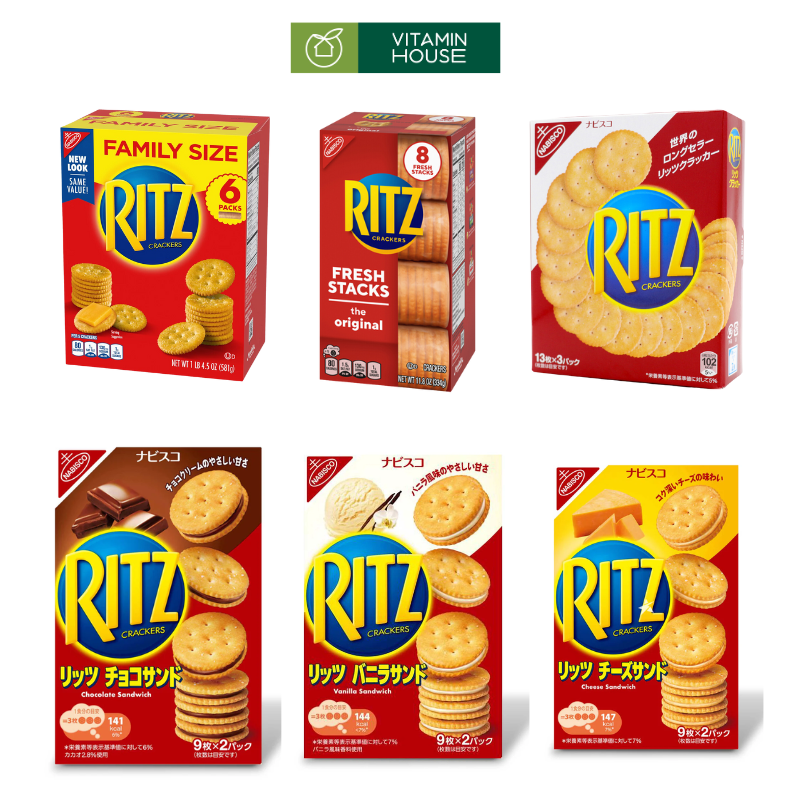 Hộp Bánh Quy Ritz Crackes Nhật Nhiều Vị Thơm Ngon