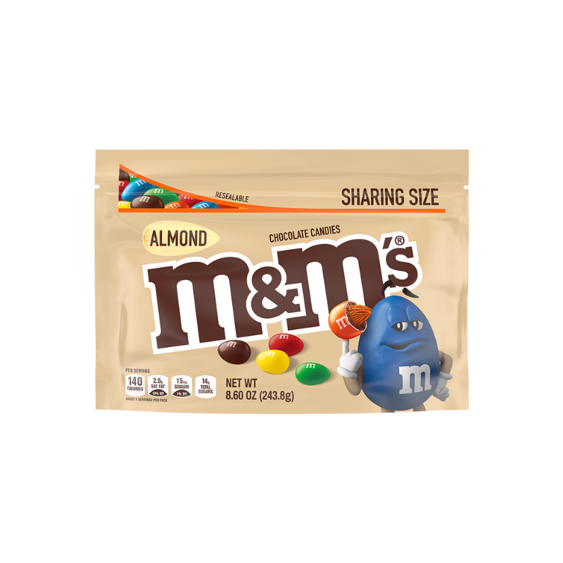 Chocolate M&M's Sharing Size Túi Zip (New)