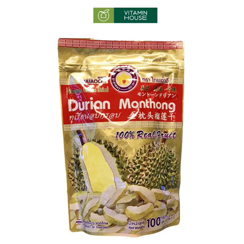 Sầu Riêng Sấy Durian Monthong Thái Gói 100g