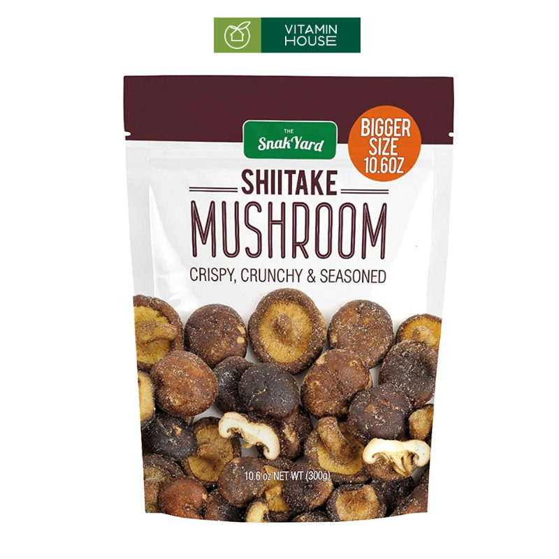 Nấm Hương Sấy Giòn Shiitake SnakYard Mỹ 300g