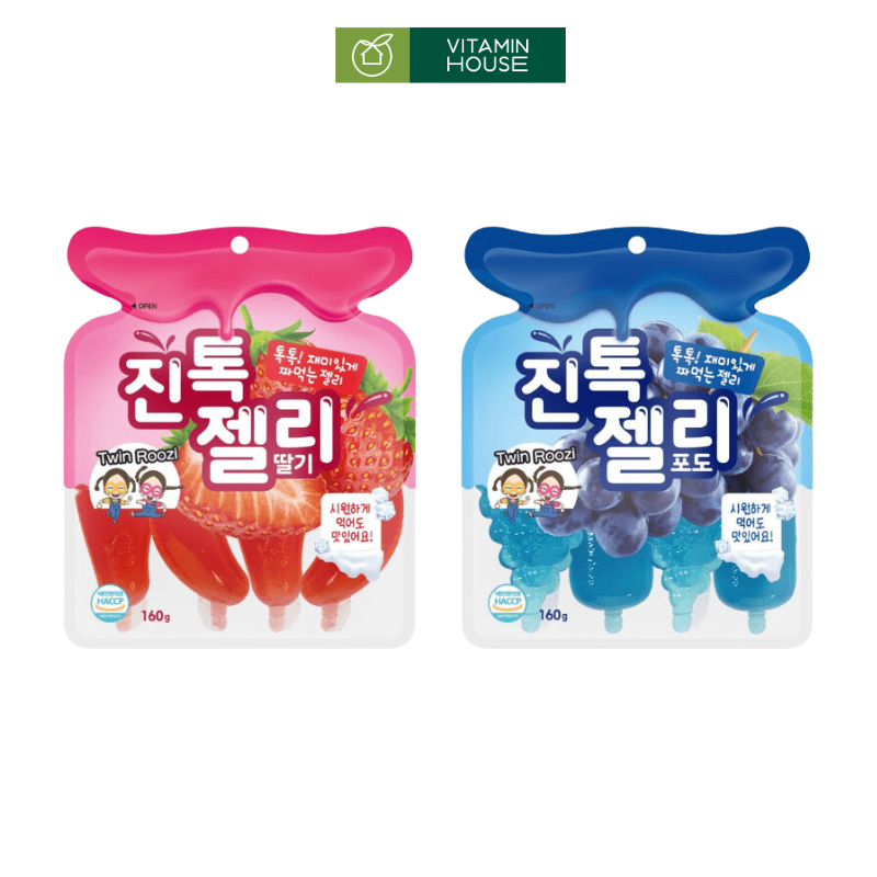 Thạch TikTok Jelly 160g (Nho,Dâu)