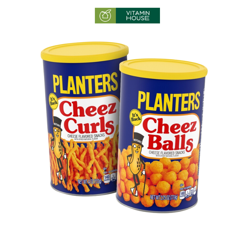 Hộp Snacks Vị Phô Mai Planters Cheese Curls Mỹ