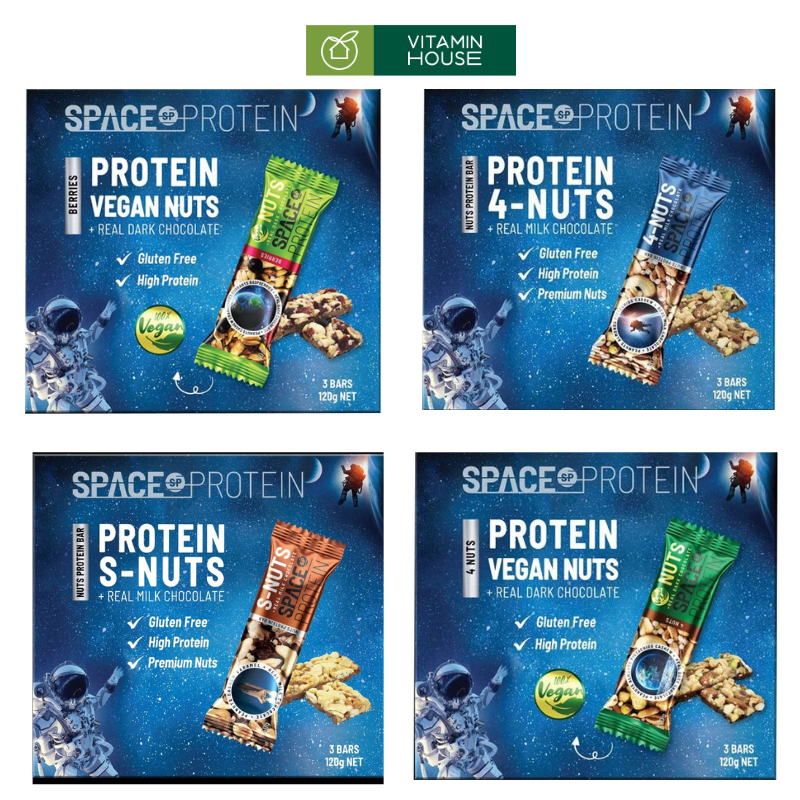 Thanh Ngũ Cốc  Space Protein Hộp 3 Cái (Đủ Vị)