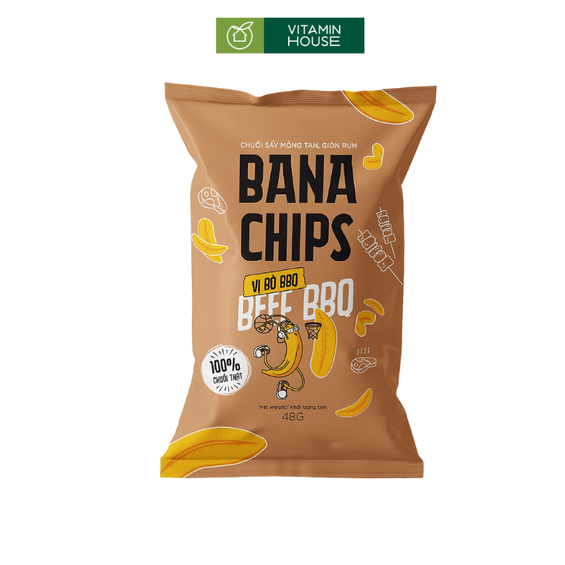 Snack Chuối Sấy 48g Bana Chips VN