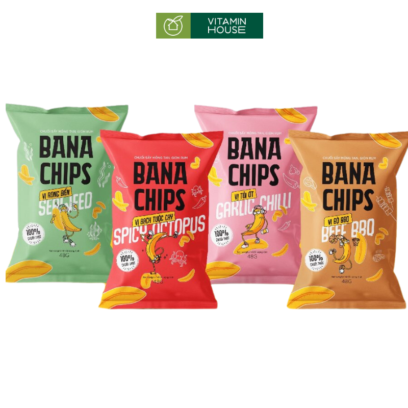 Snack Chuối Sấy 48g Bana Chips VN