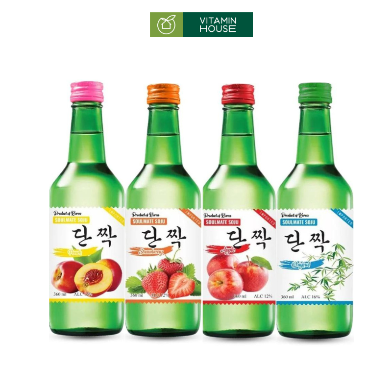 Rượu Soju Soulmate Chai 360ml