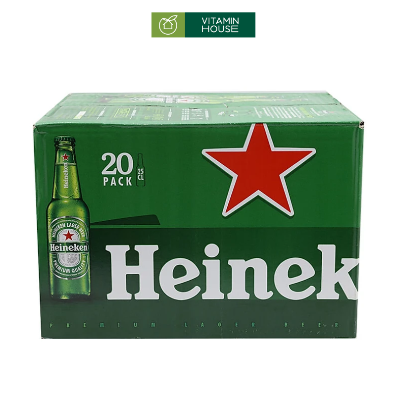 Thùng Heineken Pháp Chai Thủy Tinh 250ml (Thùng 20)