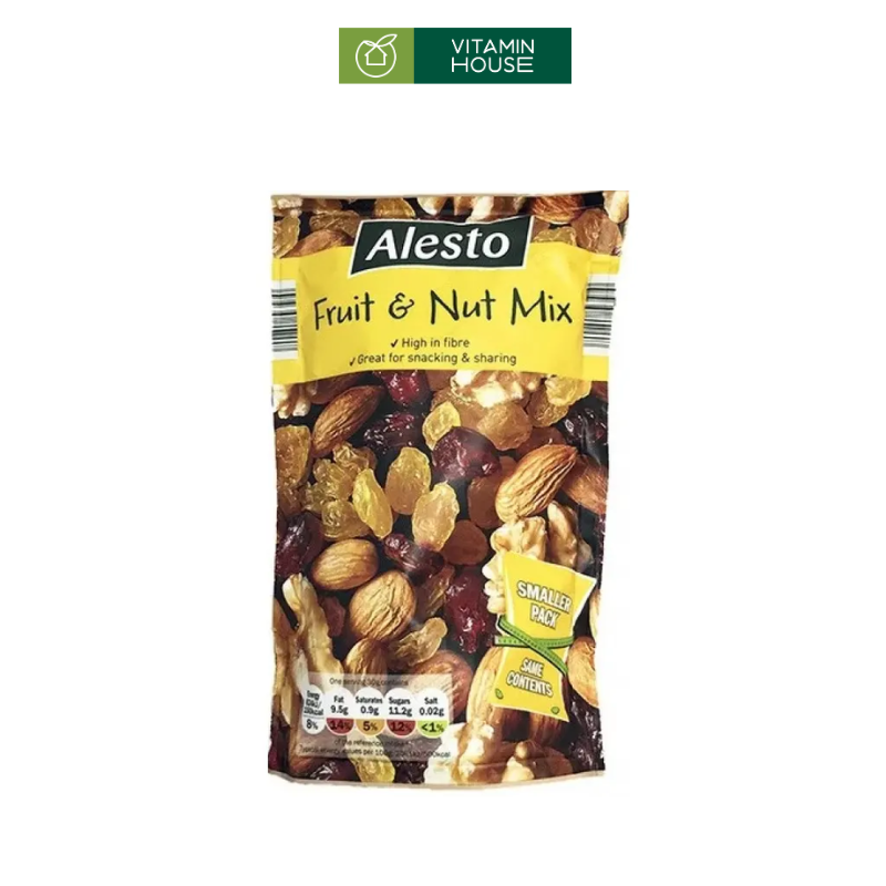 Hạt Và Trái Cây Sấy Nuss Frucht Mix Alesto Đức Gói 200g