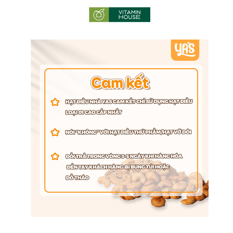 Hạt Điều Hải Sản Tỏi Ớt YAS Hộp 200g