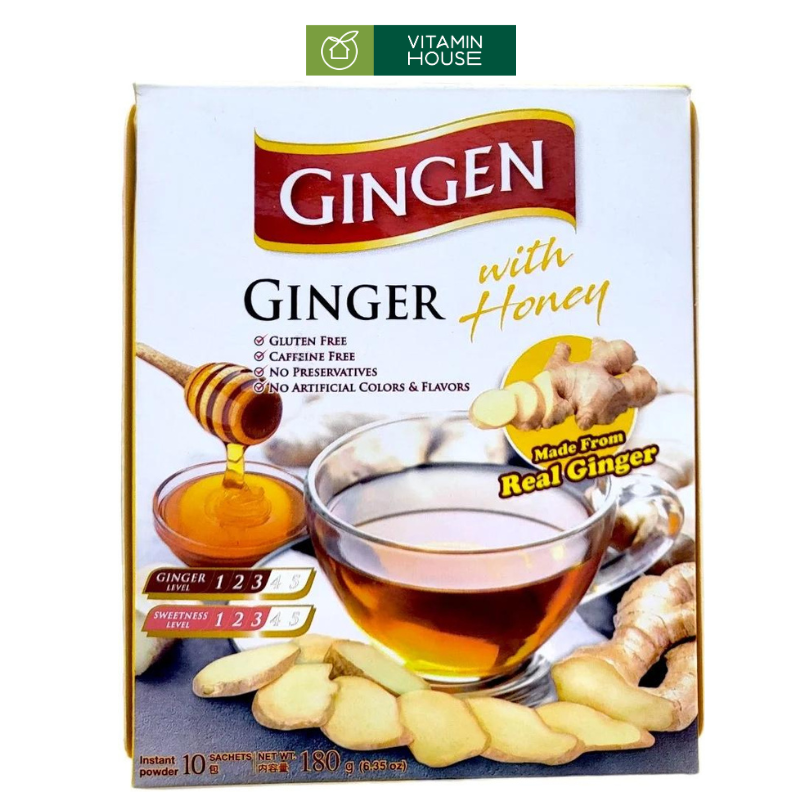 Trà Gừng Mật Ong Gingen Hộp 180g