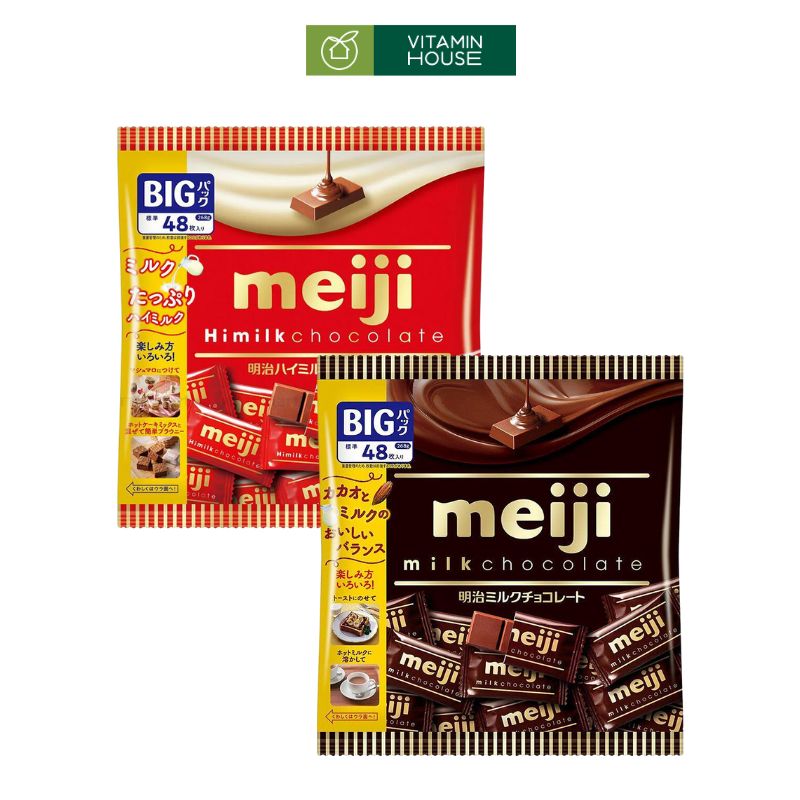 Chocolate Sữa Meiji Nhật Bùng Nổ Hương Vị Gói 268g