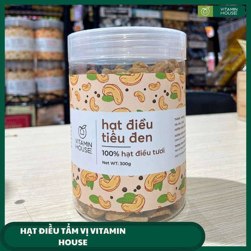 Hạt Điều VTMH Nhiều Vị Thơm Ngon Hộp 300g