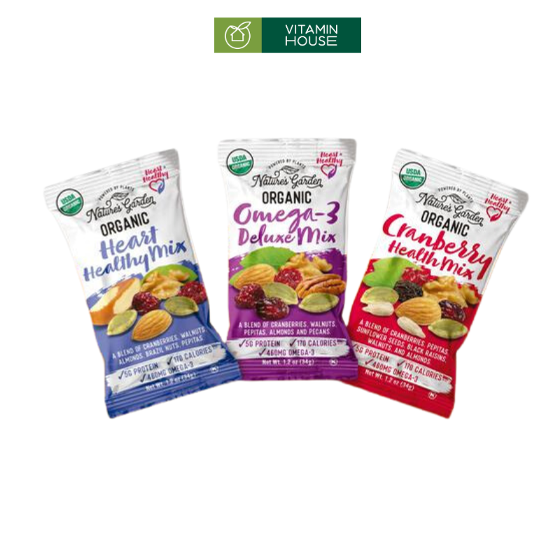 Hạt Tổng Hợp Organic Trail Mix Snack Packs Mỹ Bổ Sung Dinh Dưỡng