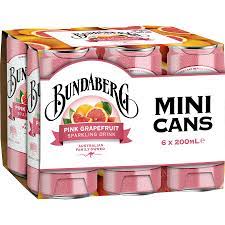 Nước Ép Có Ga Bundaberg Úc Lon 200ml