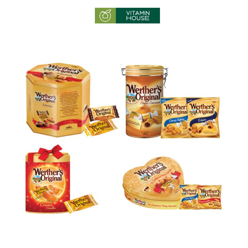 Kẹo Caramel Selection Werther Original Bộ Sưu Tập Hương Vị Caramel Truyền Thống