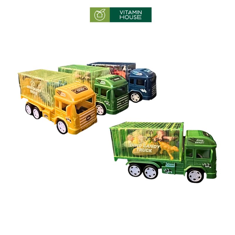 Kẹo Đồ Chơi Xe Dinosaur Truck Juqi Vui Nhộn