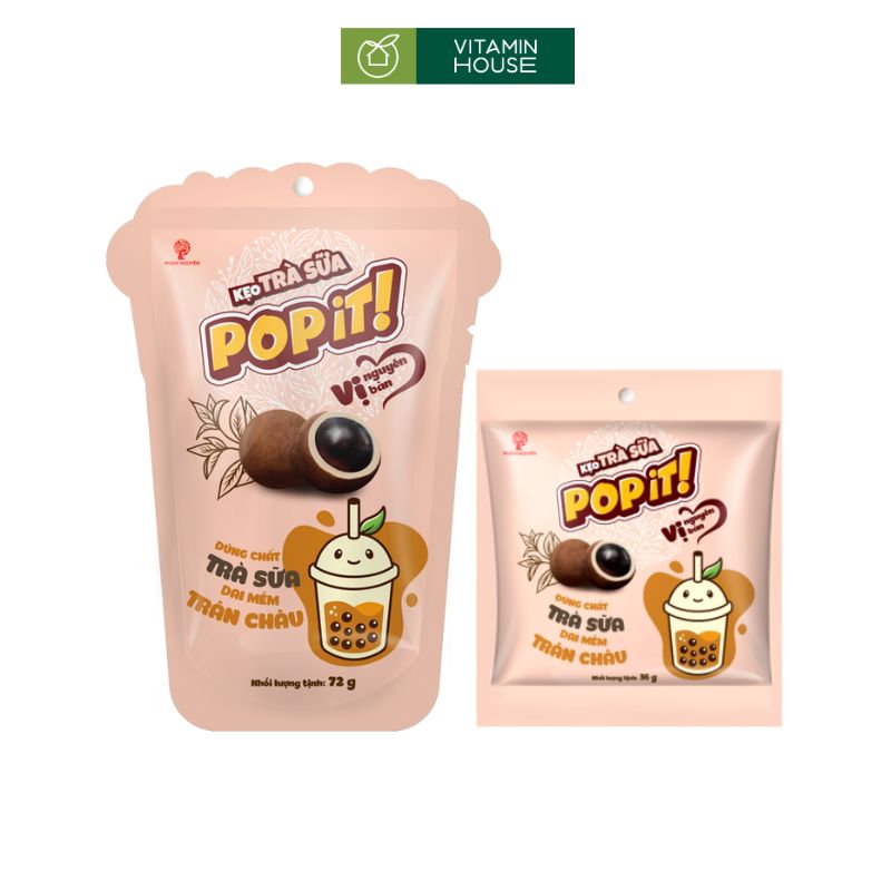 Kẹo Pop-It Hương Vị Trà Sữa Số 1 Việt Nam