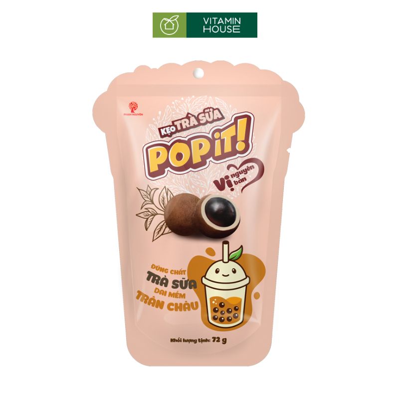 Kẹo Pop-It Hương Vị Trà Sữa Số 1 Việt Nam