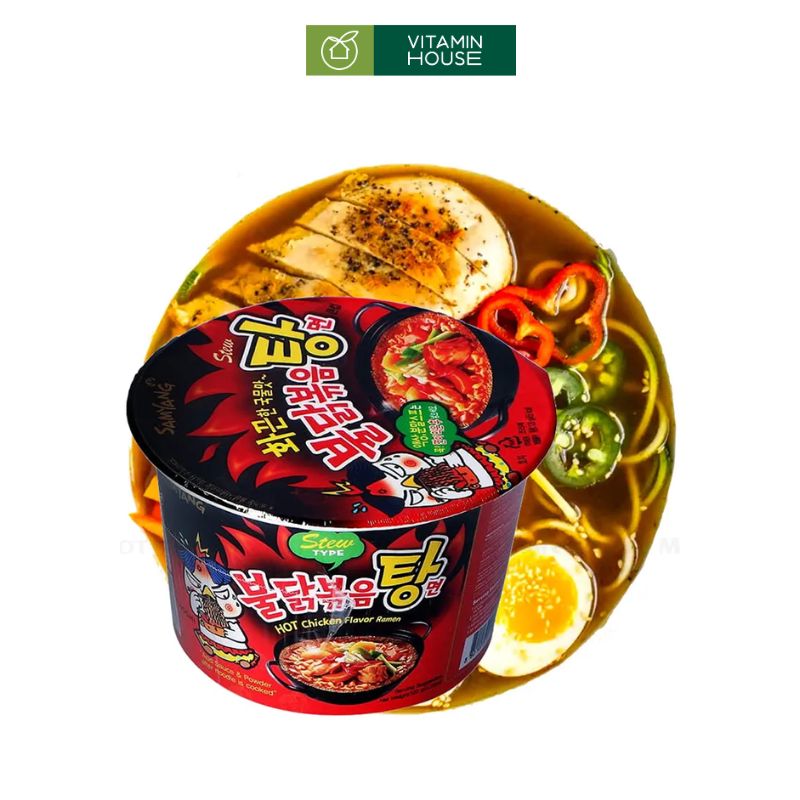 Mì Tô Nước Gà Cay Samyang 120g Hương Vị Gà Cay Bùng Nổ Vị Giác