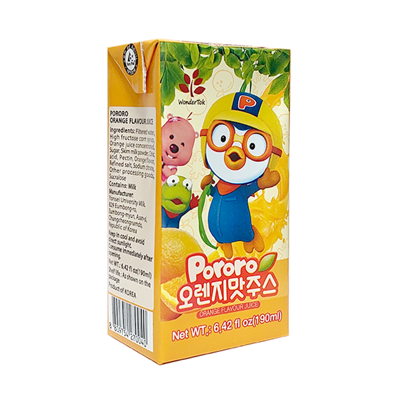 Nước Trái Cây Segom Pororo HQ Hộp 190ml