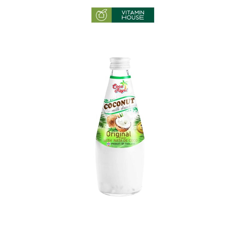 Nước Sữa Dừa Thạch Dừa Coco Royal Chai 290ml Ngon Đậm Vị