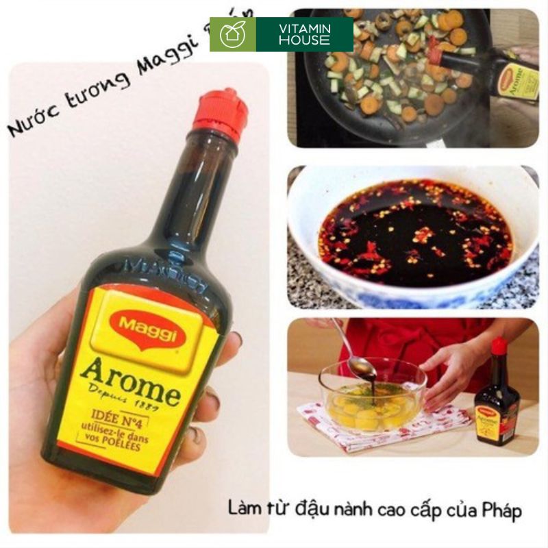 Nước Tương Maggi Arome Saveur Pháp No.1 Chai 202ml Hương Vị Đậm Đà Từ Pháp