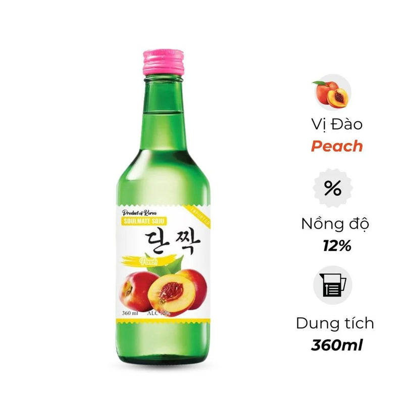 Rượu Soju Soulmate Chai 360ml