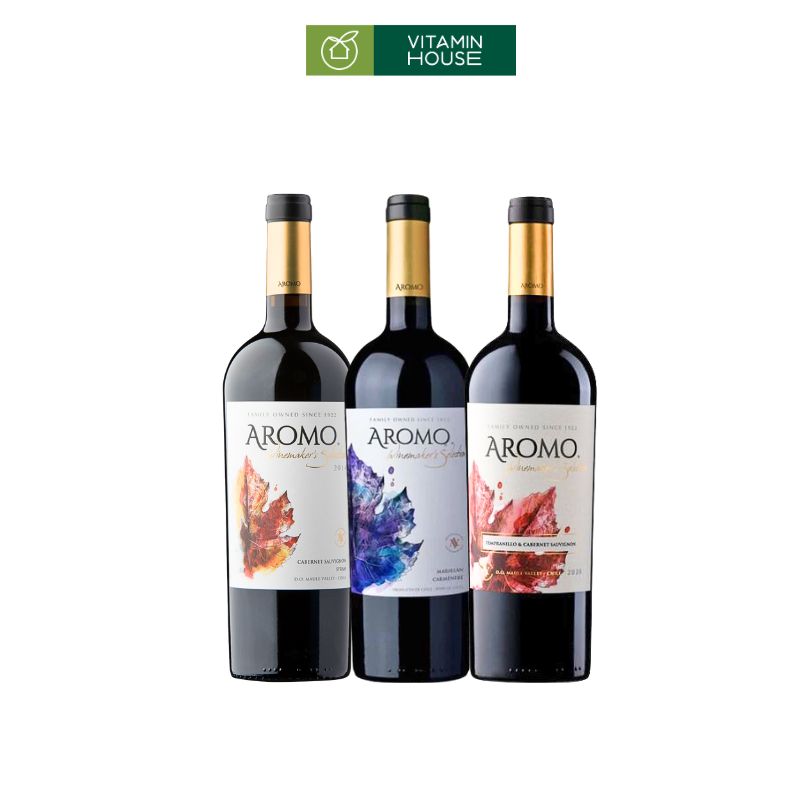 Rượu Vang Đỏ Chile Aromo Winemakers Selection 750ml 14% Hương Vị Tinh Tế Hoàn Hảo