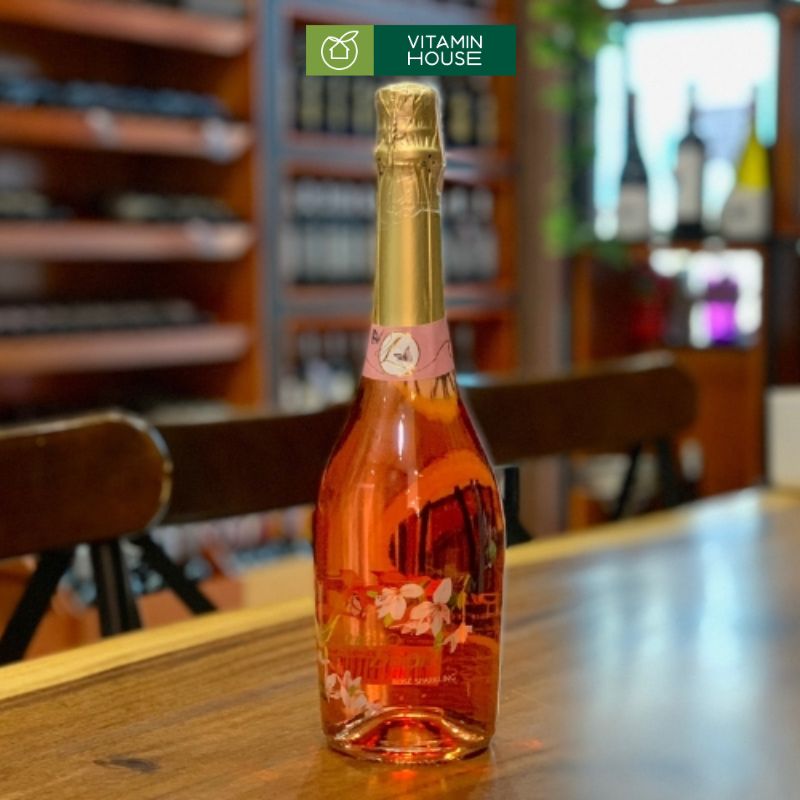 Rượu Vang Sparkling Tây Ban Nha Lamboom Rose 750ml 11% Hương Vị Tinh Tế