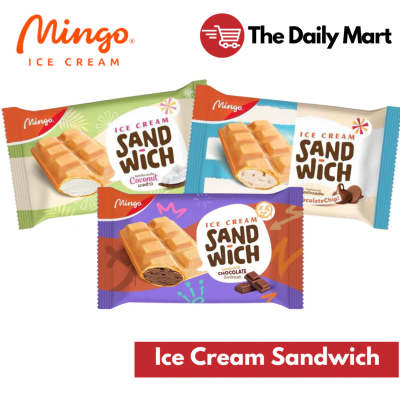 Kem Bánh Sandwich Vị Chocolate Chip Mingo Thái Lan 45G (Xanh)