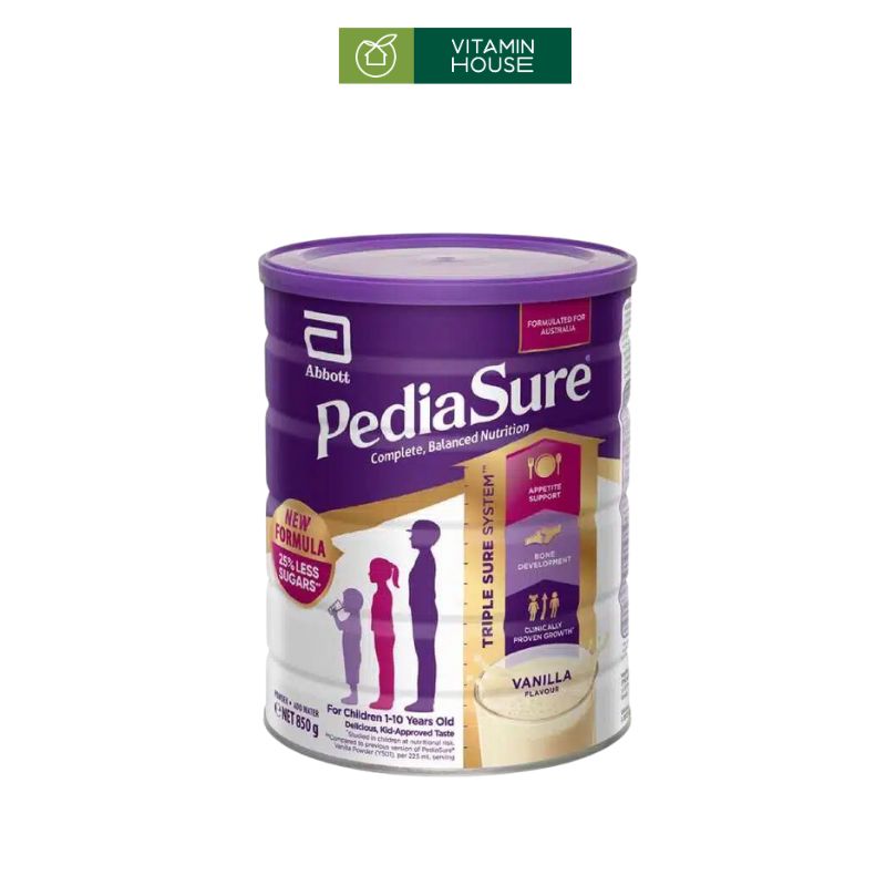 Sữa Bột Pediasure Úc Cho Bé 1-10T 850g