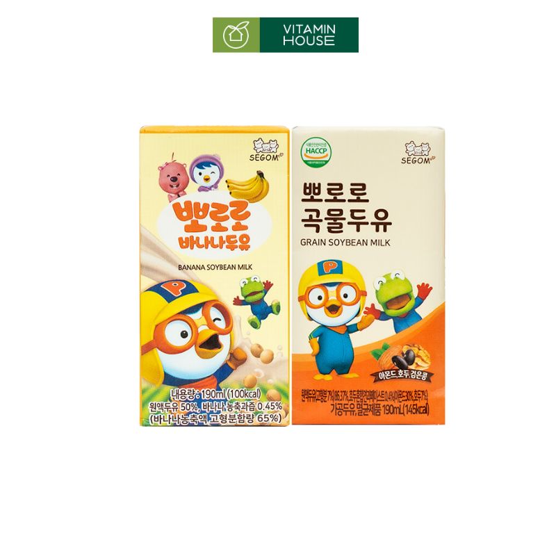 Sữa Đậu Nành Pororo Hàn Quốc Bổ Sung Dinh Dưỡng