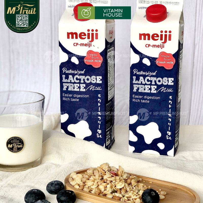 Sữa Tươi Thanh Trùng Không Lactose Meiji Nhật Tốt Cho Hệ Tiêu Hóa